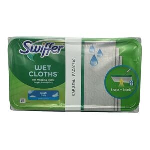 Swiffer - Wet Cloths Fresh Scent (12 ct) - Mopping Pads Trap + Lock